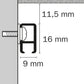 STAS minirail (150 cm) + monteringssett